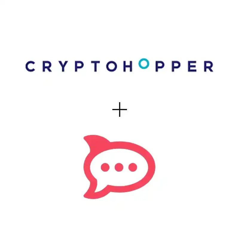 Cryptohopper Chat integratie web app UI